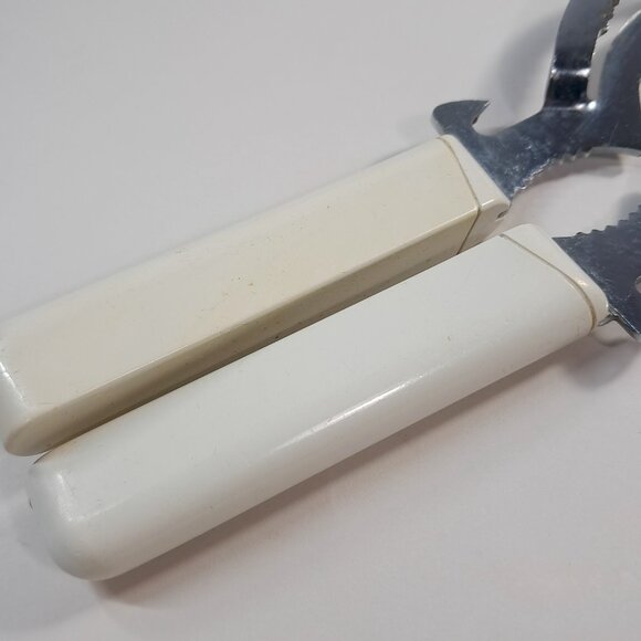 Vintage Leifheit Universal Jar Lid Can Opener West Germany white plastic handle - Picture 4 of 10